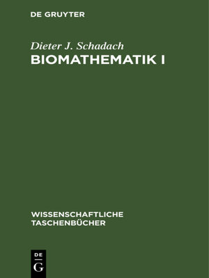 cover image of Biomathematik I
